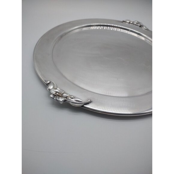 Vintage Saks Fifth Avenue 12" Silverplate Platter, Candy Jewelry Trinket Tray - Picture 6 of 17